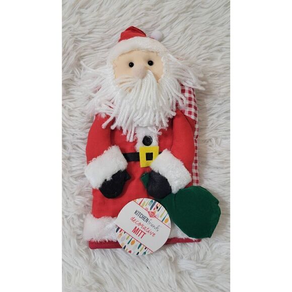 Ritz Kitchen Friends Cotton Oven Mitts Santa New - Picture 1 of 6